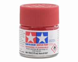 X-27 Clear Red Acrylic Paint (10ml)