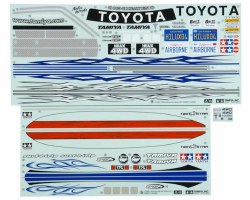 Tamiya Sticker A & B Metal Transfer Rubber Sheet 58397