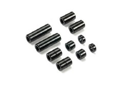 Tamiya JR Aluminum Spacer Set (10) (Black)