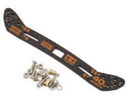 JR Mini 4WD 2mm HG Front Wide Carbon Stay (40th Anniversary)