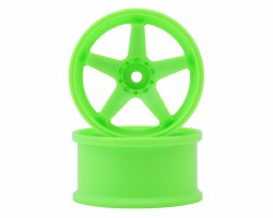 Topline N Model V3 High Traction Drift Wheels (Green) (2) (5mm Offset) Topline N Model V3 High Traction Drift Wheels (Green) (2) (5mm Offset)