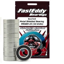 9x17x5 Metal Shielded Bearing MR689-ZZ (10 Units)