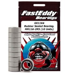 Tamiya 1160 Rubber Sealed Replacement Bearing 6x11x4 (10 Units)