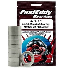 Tamiya 1280 Metal Shielded Replacement Bearing 8X12X3.5 (10 Units)