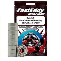 Tamiya 1680 Metal Shielded Replacement Bearing 8X16X5 (10 Units) (10 Units)