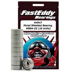 Tamiya 840 Metal Shielded Replacement Bearing 4X8X3 (10 Units)