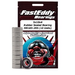 Tamiya 1050 Rubber Sealed Replacement Bearing 5X10X4 (10 Units)