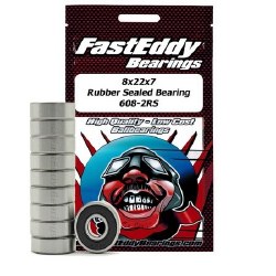 Traxxas 6067 Rubber Sealed Replacement Bearing 8x22x7 (10 Units)