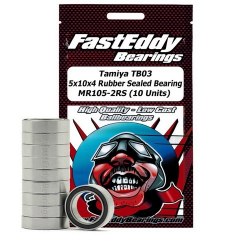 Tamiya TB03 Chassis 5x10x4 Rubber Sealed Bearing MR105-2RS (10 Units)