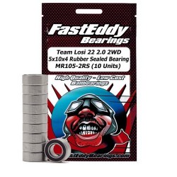 Team Losi 22 2.0 2WD 5x10x4 Sealed Bearing MR105-2RS (10 Units)