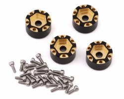 Treal Hobby Axial SCX24 1.0" Brass Beadlock Wheel Hub Spacers (4) (7mm) (3.5g)