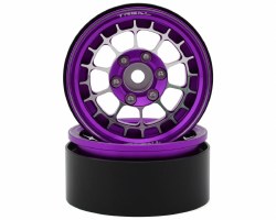 Treal Hobby Type A 1.9'' Spoked Beadlock Wheels (Purple) (2)