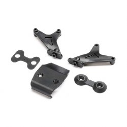TLR Wing Mount Set, Front Bumper: 22X
