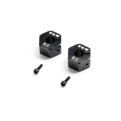 TLR Wheel Hex 12mm x 8.0mm (2)