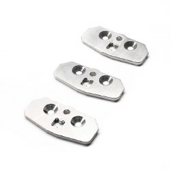 TLR Skid Plate Set, Adj Chassis, Steel: 8XT