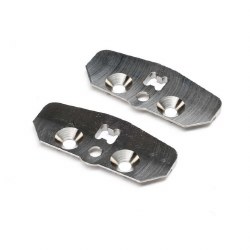 TLR Skid Plate, Adjustable Chassis, STD, Titanium (2): 8X 2.0