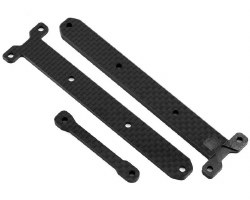 Carbon Chassis Brace Supports, 1.5 & 3.5mm: 22X-4