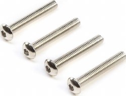 Left Hand Button Head Screws, M3x20mm (4)