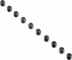 Flat Point Set Screws, M4x4mm (10)