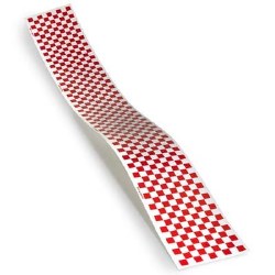 Trim MonoKote Checkerboard Red/White