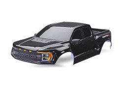 Traxxas Body, Ford Raptor R, Complete (Black) (Includes Grille, Tailgate Trim, Side Mirrors, Decals,