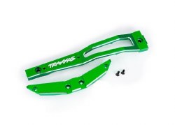 Chassis brace, front, 6061-T6 aluminum (green-anodized/ 2.5x6mm CCS (with threadlock) (2)