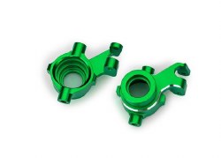 Traxxas Steering blocks, alum w/threadlock, left&right(2)(Grn)
