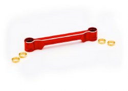 Draglink, steering, 6061-T6 aluminum (red-anodized)