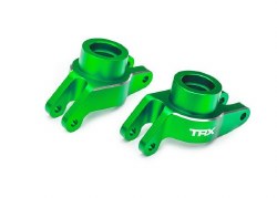 Traxxas Carriers, stub axle (green-anodized 6061-T6 aluminum) (rear) (left & right)