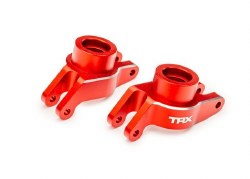 Traxxas Carriers, stub axle (red-anodized 6061-T6 aluminum) (rear) (left & right)