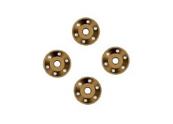 Traxxas Wheel washers, machined aluminum, bronze (4)