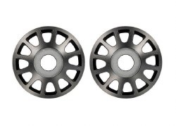 Traxxas Wheel centers, Method Race Wheels 703 Beadlock (6061-T6 aluminum, gray-anodized)/ 2.5x10mm C