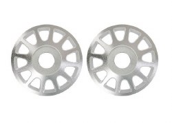 Traxxas Wheel centers, Method Race Wheels 703 Beadlock (6061-T6 aluminum, silver-anodized)/ 2.5x10mm