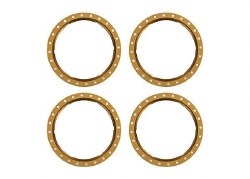 Traxxas Beadlock rings, bronze (machined aluminum) (4)