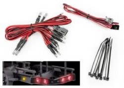 Traxxas Wire harness, LED lights/ zip ties (10)/ zip tie mounts (4) (fits #10350 & 10650 boat traile