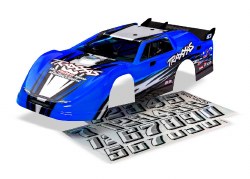 Traxxas Body, Slash Late Model, blue (painted, decals applied)