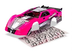 Traxxas Body, Slash Late Model, pink (painted, decals applied)