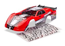 Traxxas Body, Slash Late Model, red (painted, decals applied)