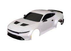 Body, Ford Mustang, complete (white) (painted, decals applied) (includes side mirrors, spoiler, gril