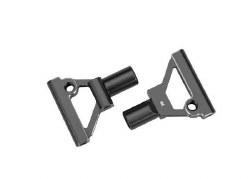 Suspension arms, lower, front, 6061-T6 Aluminuminum (gray-anodized) (left & right)/ 2.5x5mm BCS (wit