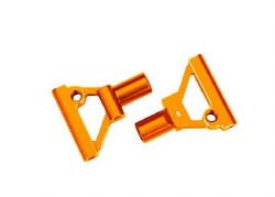 Suspension arms, lower, front, 6061-T6 Aluminuminum (orange-anodized) (left & right)/ 2.5x5mm BCS (w