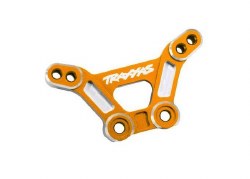 Shock tower, front, 6061-T6 Aluminuminum (orange-anodized)/ 3x15mm BCS (with threadlock) (2)