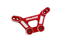 Shock tower, front, 6061-T6 Aluminuminum (red-anodized)/ 3x15mm BCS (with threadlock) (2)