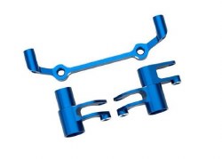 Steering bellcranks, drag link (blue-anodized 6061-T6 Aluminuminum)/ 5x8x2.5mm ball bearings (2)/ 6x