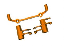 Steering bellcranks, drag link (orange-anodized 6061-T6 Aluminuminum)/ 5x8x2.5mm ball bearings (2)/