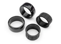 Tires, 1.9" Drift (2 dots, soft, smooth surfaces)) (rear) (2)/ rubber inserts (2)