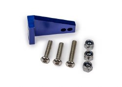 Traxxas Rudder arm, aluminum/ 3x15mm BCS (stainless) (2)/ 3x18mm BCS (stainless) (1)/ NL 3.0 (3)