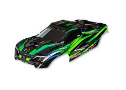 Traxxas Body, Mini XRT??, green (painted, decals applied)