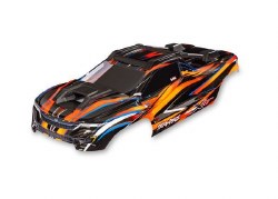 Traxxas Body, Mini XRT??, orange (painted, decals applied)
