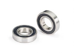 Ball bearings, black rubber sealed (7x14x3.5mm) (2)